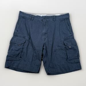 Polo Ralph Lauren Cargo Shorts Men's 40 Navy Blue Cotton Utility Pockets Outdoor